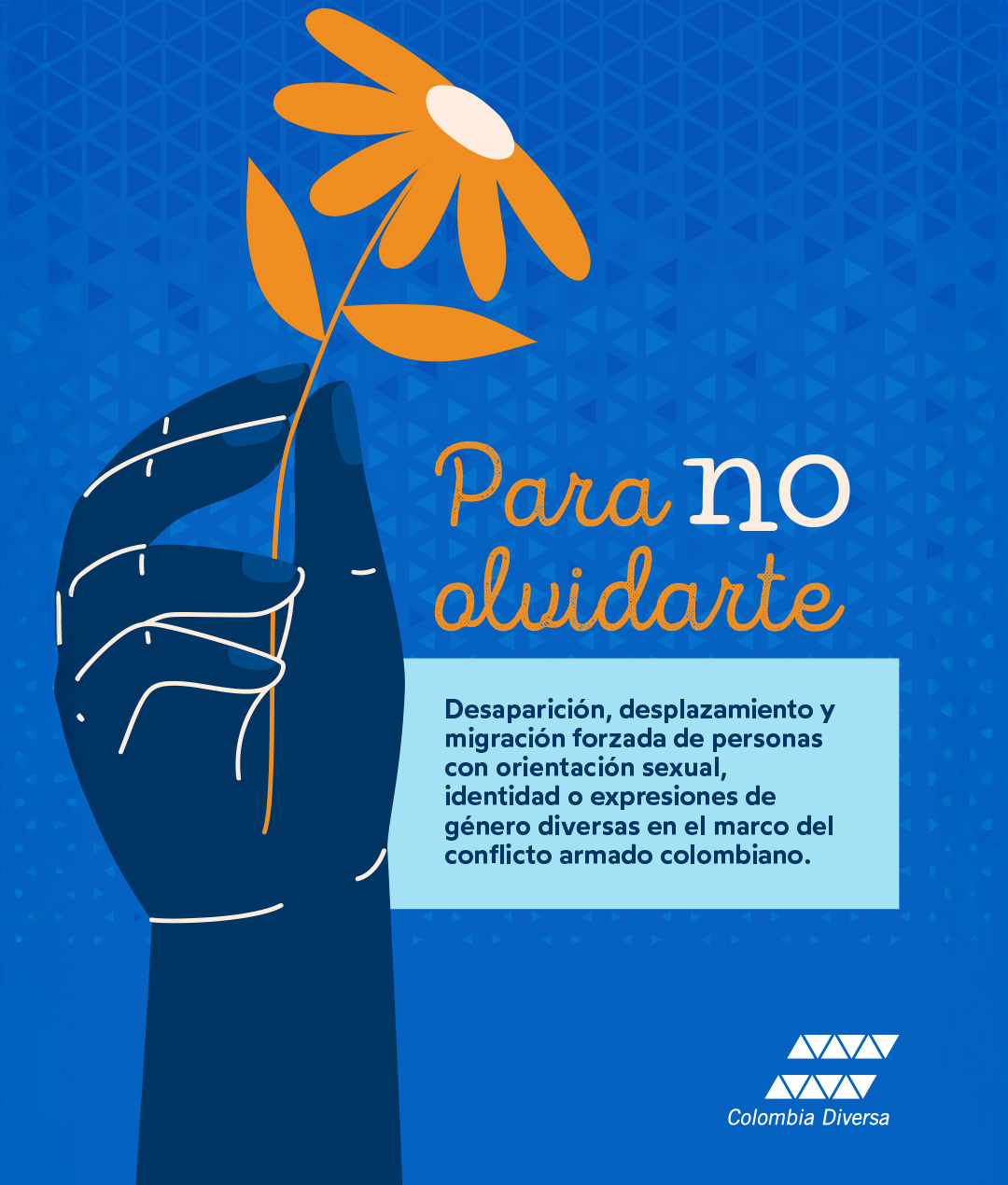 Para no olvidarte: Desaparición, desplazamiento y migración forzada de personas con orientación sexual, identidad o expresiones de género diversas en el marco del conflicto armado colombiano.